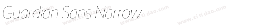 Guardian Sans Narrow字体转换